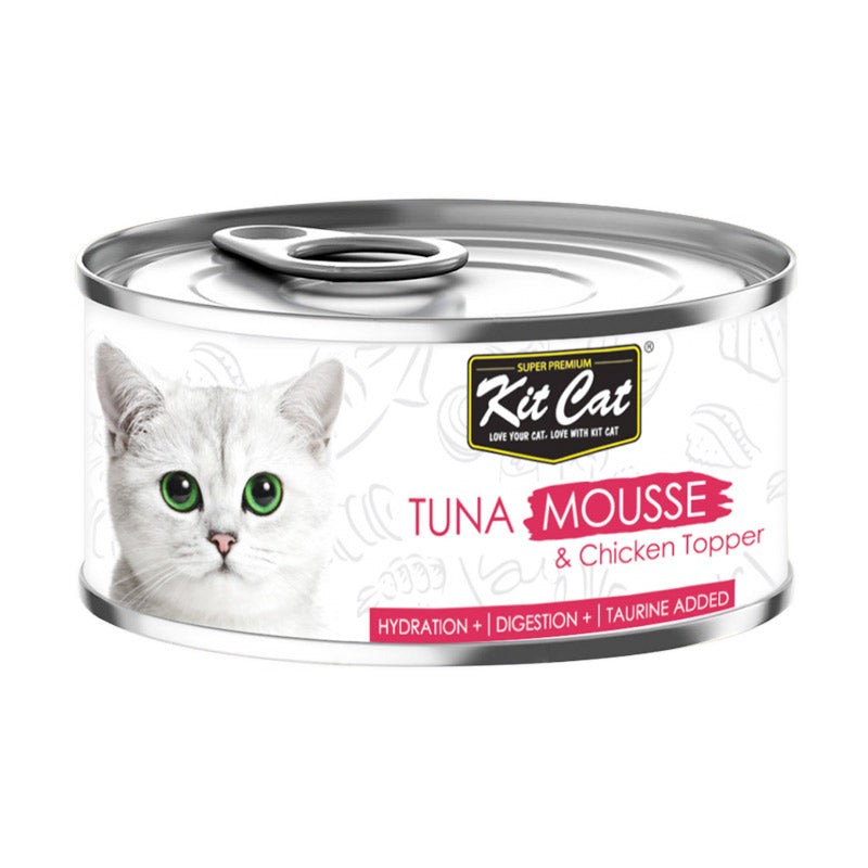 Kit Cat Tuna Mousse with Chicken Topper 6x80g