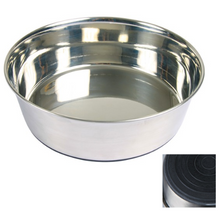 Trixie Stainless Steel Bowl with Rubber Base for Dogs - 2.5L