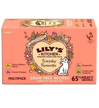 Lily's Kitchen Smooth Paté Selection Multipack Wet Cat Food - 8X85G