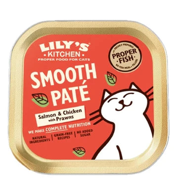 Lily's Kitchen Salmon & Chicken Pate Wet Cat Food Box 6x85G