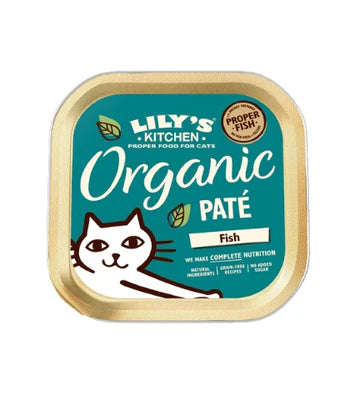 Lily's Kitchen Organic Fish Pate Wet Cat Food Box 6x85G