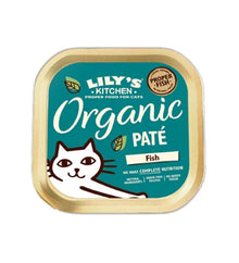 Lily's Kitchen Organic Fish Pate Wet Cat Food Box 6x85G
