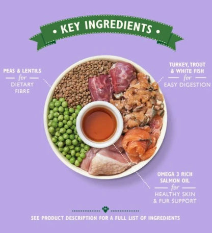 Lily's Kitchen Senior Recipe Turkey Adult 8+ Dry Dog Food - 1KG