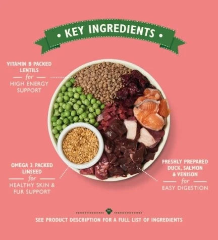 Lily's Kitchen Venison & Duck Grain Free Adult Dry Dog Food - 12KG