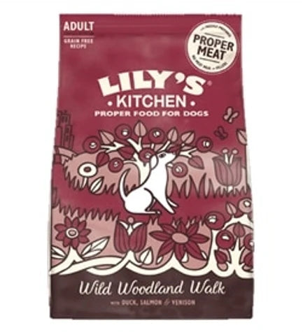 Lily's Kitchen Venison & Duck Grain Free Adult Dry Dog Food - 12KG