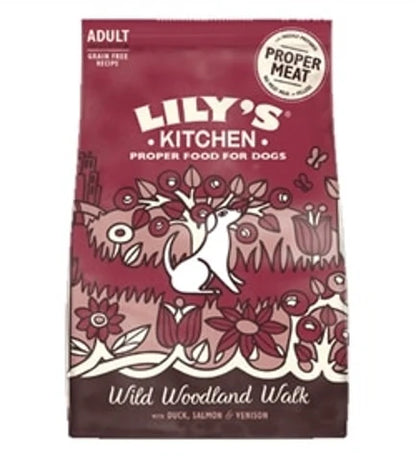 Lily's Kitchen Venison & Duck Grain Free Adult Dry Dog Food - 12KG