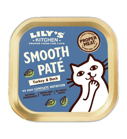 Lily's Kitchen Turkey & Duck Pate Wet Cat Food Box 6x85G