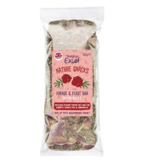 Burgess Excel Forage & Feast Hay Bar Rose Small Pet Treats - 60G
