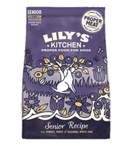 Lily's Kitchen Senior Recipe Turkey Adult 8+ Dry Dog Food - 7KG