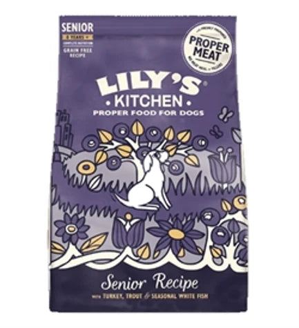 Lily's Kitchen Senior Recipe Turkey Adult 8+ Dry Dog Food - 1KG