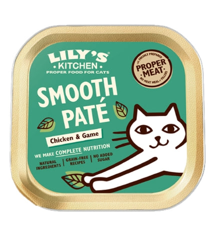 Lily's Kitchen Chicken & Game Pate Wet Cat Food Box 6x85G