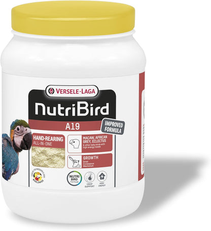 Versele Laga NutriBird A19 Bird Breeding Paste Hand-rearing food for macaws, African greys, eclectus parrots