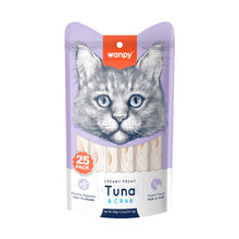Wanpy Creamy Lickable Cat Treats - Tuna & Crab (14g x 25pc)