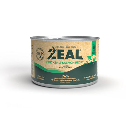 Zeal Grain Free Canned Dog Food 170g - (Chicken & Salmon Recipe)