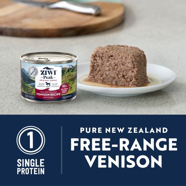 ZIWI Peak Venison Recipe Wet Dog Food 6x390g