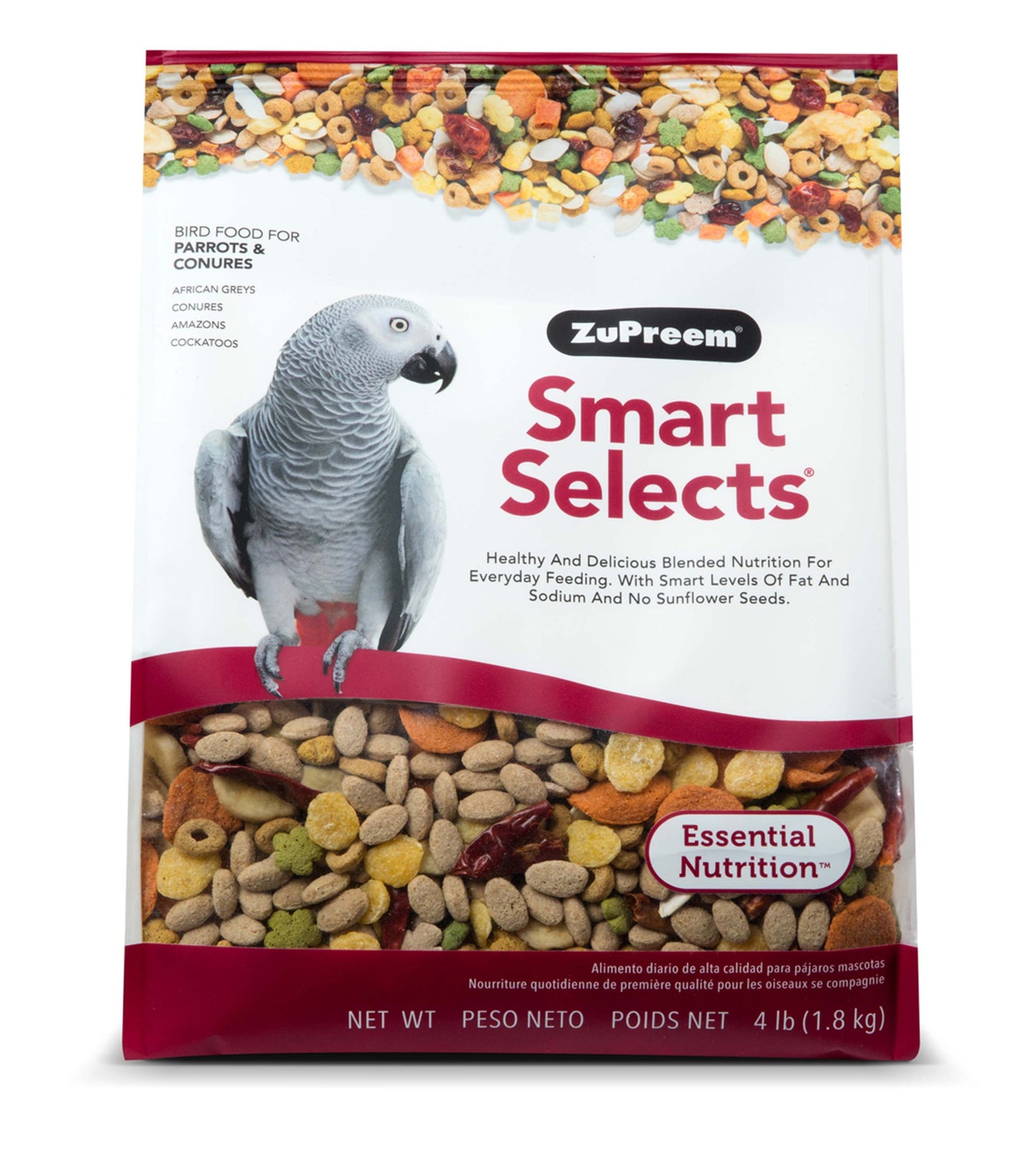 Zupreem Smart Selects Parrots & Conures 4 lbs
